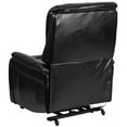 thumbnail image 4 of Flash Furniture HERCULES Series Black LeatherSoft Remote Powered Lift Recliner for Elderly, 4 of 7