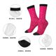thumbnail image 5 of Fotbe Rose Red Glitter Calcetas Largas con Estampado para Hombre y Mujer – Calcetas de Compresión Transpirables y Elásticas, Viajar y Uso Diario Talla 5-11, 5 of 6