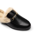 thumbnail image 4 of BURUDANI Women Buckle Backless Flats Mules Slip-On Dressy Casual Loafer Slides Comfort Shoes, 4 of 7