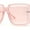 Pink, variant on Womens Unique Off-set Exposed Lens Butterfly Sunglasses Orange