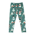 thumbnail image 4 of Pantalon de Pyjama de Noël, Pantalon Imprimé pour Filles Taille Haute Extensible Collants Doux, 4 of 8