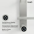 thumbnail image 5 of COZY  Heated Towel Warmer Rack for Bathroom with Timer & Adjustable Temperature EB04-BR-242003, 5 of 7