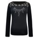 thumbnail image 4 of Blusa de manga larga informal con estampado de amor hueco de encaje con cuello redondo para mujer Pompotops gfhjh17427, 4 of 4