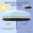 thumbnail image 5 of UPF50+ Mini Travel Sun Umbrella Compact Folding Pocket Size Waterproof and Windproof UV Protection for Sun and Rain Blue, 5 of 6