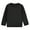 Black, variant on Children's Long Sleeve T-Shirt Unisex Solid Color Round Neck Base Layer Tee Soft Breathable Polyester Spandex Blend Kids Top Casual Wear for Toddlers Boys Girls