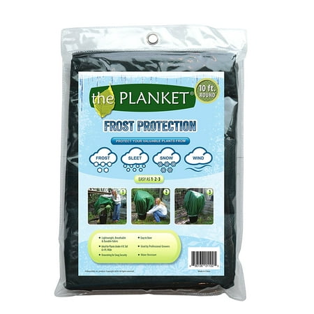 Frost Protection Plant Cover, 10 ft Round, Plant blanket that helps protect your valuable plants from frost, sleet, snow, and cold winds By the Planket From (Best Way To Protect Plants From Frost Damage)