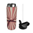 thumbnail image 2 of Yiaed Retro Bow Print Water Bottle with Straw Lid, Stainless Steel Double Wall Insulated Water Bottle | Leak-Proof and Spill-Proof Water Bottle, 2 of 8