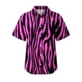 thumbnail image 5 of Baqcunre Shirts For Women Womens Spring Summer Printed Short Sleeve V Neck Shirt Top Blouse Womens Blouses Womens Tops Purple L, 5 of 5