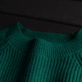 thumbnail image 3 of Gytharion Women's Oversized Sweaters Solid Color Crew Neck Long Sleeve Pullover Tops with Ribbed Hem and Button Cuffs Casual Knitwear Tops, 3 of 6