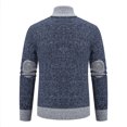 thumbnail image 3 of HAiming Men's Cardigan Sweaters Long Sleeve Zip up Slim Cable Knitted Sweater Plus Size Casual Outwear with Pocket, 3 of 4