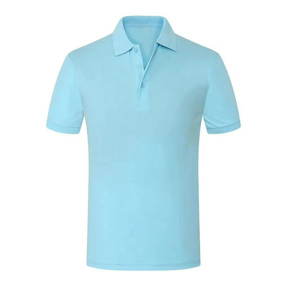 Avamo Women Solid Color Golf Polo Shirts Men Short Sleeve Plaid Button Shirts Athletic Pullover Tops