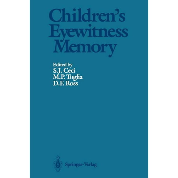Children's Eyewitness Memory, (Paperback)