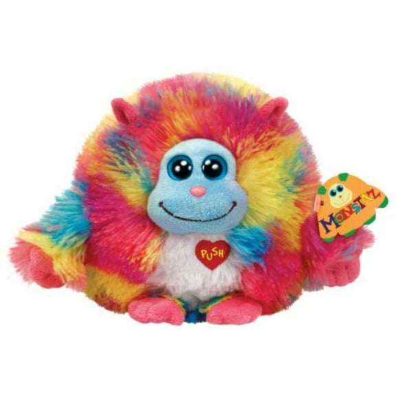 ty monstaz willy plush toy, rainbow