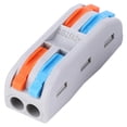 thumbnail image 4 of Conector De Cable Eléctrico, Bloque De Terminales De Conductor De 2 Entradas Y 2 Salidas Conector De Cableado Rápido De 32 A, 10 Piezas Para -10 °C~+60 °C 250 V/4 Kv/32 A, 4 of 8