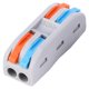 thumbnail image 4 of Conector De Cable Eléctrico, Bloque De Terminales De Conductor De 2 Entradas Y 2 Salidas Conector De Cableado Rápido De 32 A, 10 Piezas Para -10 °C~+60 °C 250 V/4 Kv/32 A, 4 of 8