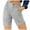 Grey, variant on Swim Shorts Women Summer Plus Size High Waisted Lacing Beach Pocket Knee Length Bermuda Cargo Board Gym Pink Bottoms Sizes 6XL