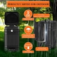 thumbnail image 6 of Dog Poop Trash Can Outside, 5L/1.3Gal Metal Dog Waste Trash Can with Lid, Foot Pedal, Pet Waste Container with 40 Bags, Poop Bucket with Lid Soft Close for Pet, Brown, 6 of 8