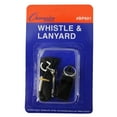 thumbnail image 2 of Plastic Whistle & Black Lanyard Pack, 20 Packs, 2 of 2