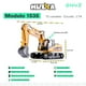 thumbnail image 3 of Excavadora a control remoto RC Huina 1535 Metal 1:14 15 canales 2.4Ghz professional excavator Rc de construcción Retroexcavadora RC Excavadora RC de juguete, 3 of 7