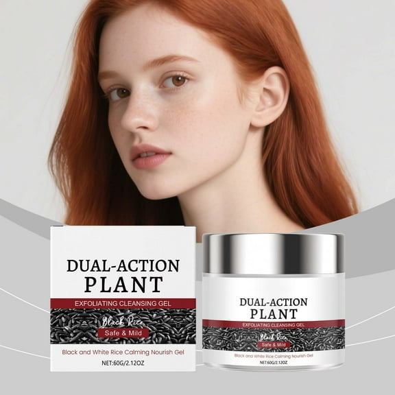 PiGOGI Exfoliating Black Rice Cleansing Gel for Deep Cleansing, Gentle & Refreshing, 60g