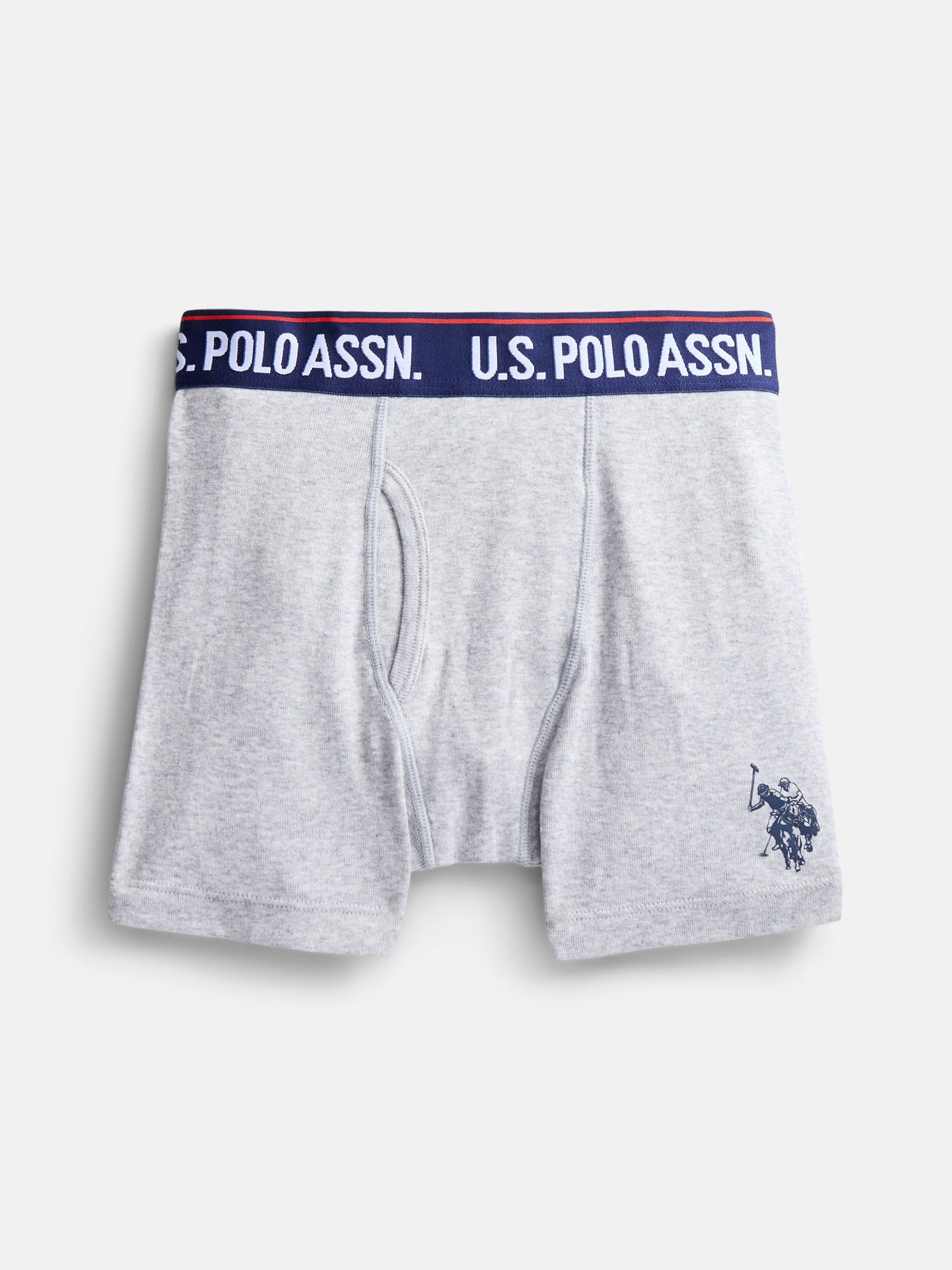 U.S. Polo Assn. Boys Tagless Underwear Boxer Briefs, 5-Pack, Sizes S-XXL