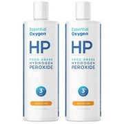 Oxygen Plus Hydrogen Peroxide, With 3% Food Grade,No Toxic Stabilizers or Heavy Metals, Ultimate Cleaner for 1st Aid Cuts and Scrapes, NON GMO, Won't Burn, Pack of 2, 16 Fl OZ Per Pack