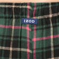 thumbnail image 3 of Pantalones de Pijama de Franela para Hombre IZOD Verde a Cuadros Talle M, 3 of 5