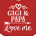 thumbnail image 4 of Inktastic Gigi and Papa Love Me Boys or Girls Baby Bib, 4 of 4