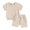 Apricot, variant on Bagilaanoe 2pcs Toddler Baby Girl Shorts Set Short Sleeve T Shirt Tops   Shorts 6M 12M 18M 24M 3T Kids Casual Summer Clothes