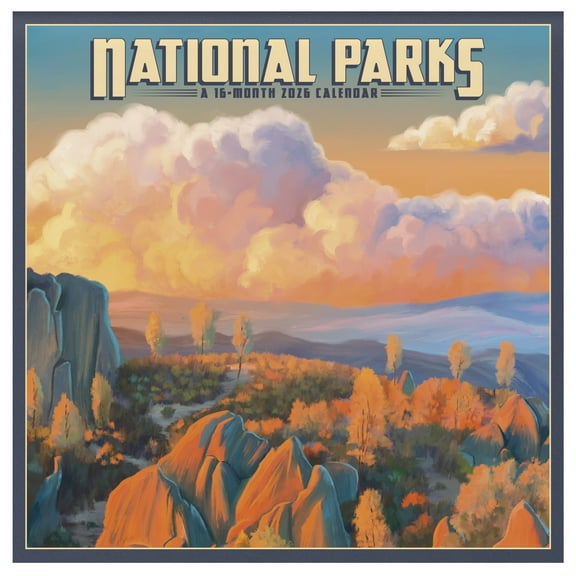 National park Wall Calendar, 16 Months, by Treads International