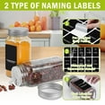 thumbnail image 5 of SOONTRANS 12Pcs Glass Spice Jars with Labels, Glass Jars with Lids, Kitchen Spice Storage Jar, Collapsible Funnel, Seasoning Storage Bottles for Spice Rack, Cabinet, Drawer, 5 of 7
