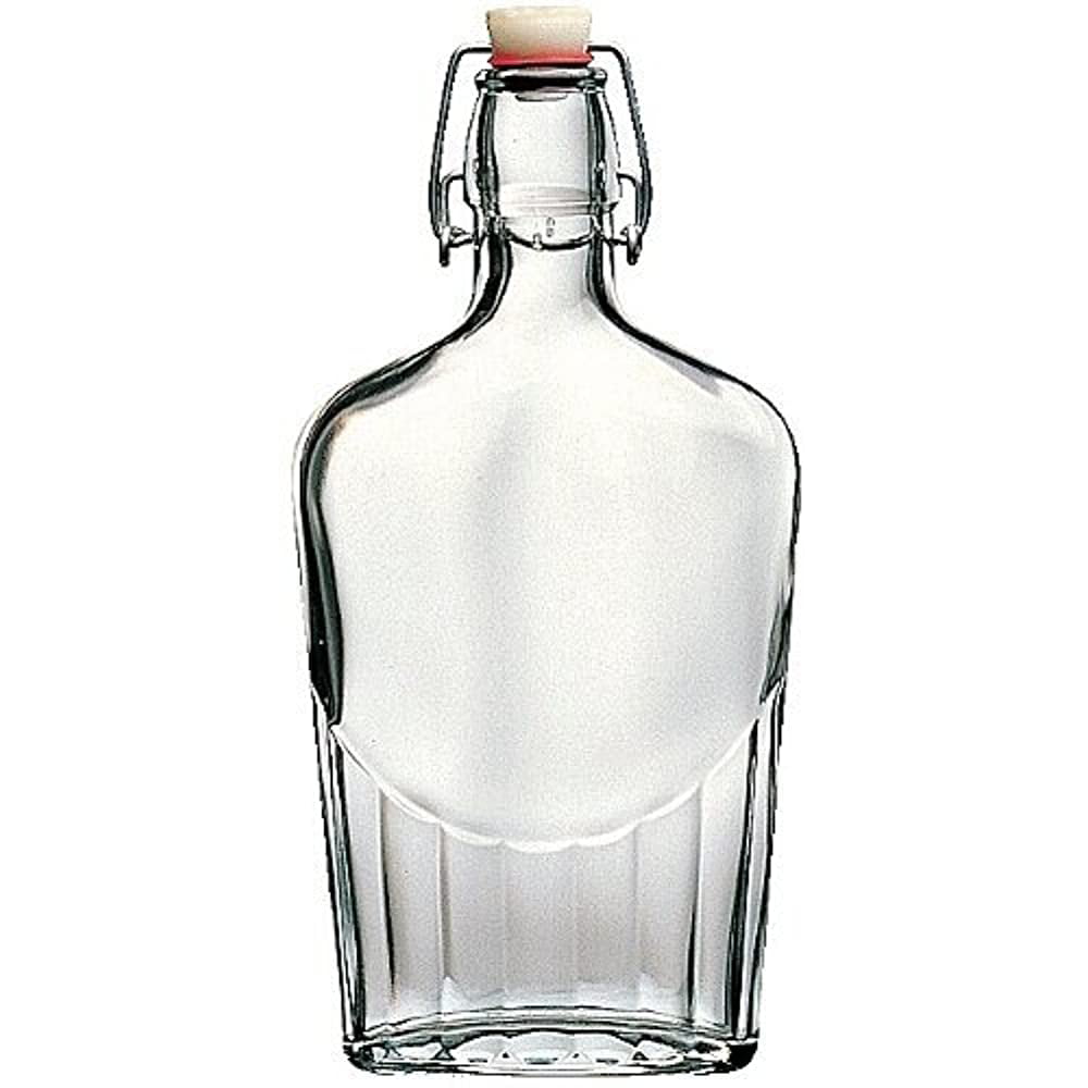 Details about  / Bormioli Rocco Fiaschetta Glass 17 Ounce Pocket Flask Set of 4