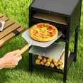 thumbnail image 2 of Costway 12" Outdoor Pizza Oven with Ash Tray & Wood Storage Pizza Stone Pizza Peel, 2 of 10