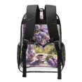 thumbnail image 2 of Easygdp Lilacs Teapot Scenic Painting Clear Backpack, Transparent Bookbag for School for Women Men, Capacity Clear Bag for College, Travel, 2 of 7
