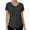 Black, variant on Women's Short Sleeve Running Shirts Lightweight V Neck Quick Dry Athletic T-Shirts Casual Loose Fit Outdoor Hiking Tops
