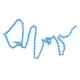 thumbnail image 4 of Single Speed Steel Chain 1/2 X 1/8 BMX Track Fixie Bike Bicycle Chain Blue, 4 of 8