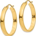 thumbnail image 2 of 10K Yellow Gold Polished Hoop Earring (Width 4) (Length 28) - Jbsp, 2 of 5