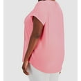 thumbnail image 2 of Tommy Hilfiger Plus Size Pintucked Ladder Tee Bubblegum 0X, 2 of 3