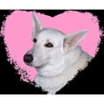 thumbnail image 2 of CafePress - I Love My White German Shephe -  Round Wood Ornament 4", 2 of 2
