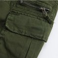 thumbnail image 5 of MIUOWANP Men's Casual Cargo Shorts with Multiple Pockets Solid Color Relaxed Fit Stretch Cotton Hiking Cargo Shorts Size XL(8)Army Green, 5 of 8