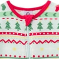thumbnail image 6 of Baby & Toddler Neutral Mint/Red Holiday Family Pajamas, 6 of 8