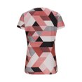 thumbnail image 3 of Blusas para Mujeres Casual, Cuello en V Impreso Manga Corta Camiseta de Verano Top Hecho de Poliéster Cómodo para el Uso Diario, Blusas de Verano de la Mujer, 3 of 6