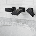 thumbnail image 2 of Pfister LG49DF3B Kenzo 2-Handle 8" Wallmount Bathroom Faucet in Matte Black, 2 of 2