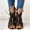 P-Black, variant on Kcodviy Sandals for Women Ladies Sandals Women Flip Flop Peep Toe Causal Shoes Womens Wide Sandals Hollow Out Wedges Sandals