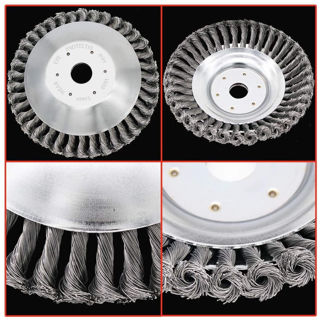 Lotus Ultra Edge Cutting Highly Efficient Grass Weed Cutter Twisted 6” Disc Wheel for Garden, Park, Sidewalk