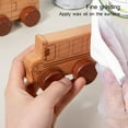 thumbnail image 2 of Toy Car Baby Car Toy High Simulation Hand Eye Coordination Mini Solid Wood Baby Vehicle Animal Model Toy for Kids, 2 of 6