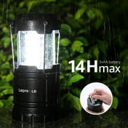 Lepro LED Collapsible Camping Lantern 4-Packs, Super Bright, Battery Powered Camping Light, IPX4 Water Resistant, Portable Emergency Lights for Power Outage, Hurricane, Storms