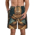 thumbnail image 1 of Fotbe Surreal Meditating Cat Trajes de Baño Estampados para Hombre, Shorts de Verano de Secado Rápido, Ropa de Playa, Bañadores-XX-Large, 1 of 6