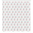 thumbnail image 3 of Ambesonne Animal Shower Curtain, Cows in Dresses and Hearts, 69"Wx70"L, Cadet Blue Cadet Blue, 3 of 3