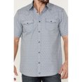 thumbnail image 3 of Moonshine Spirit Men's Date Night Print Short Sleeve Snap Western Shirt Medium Blue, 3 of 4